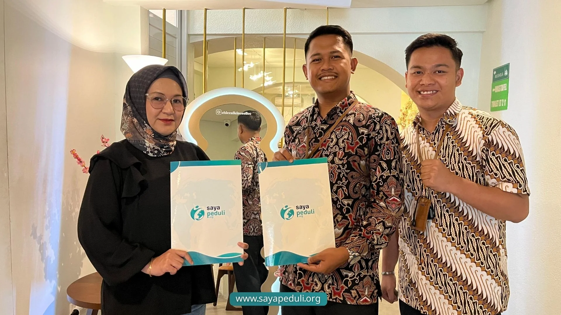 LAZ Saya Peduli dan Chic Caffeine Coffee Resmi Tandatangani MoU Penggalangan Dana Sosial