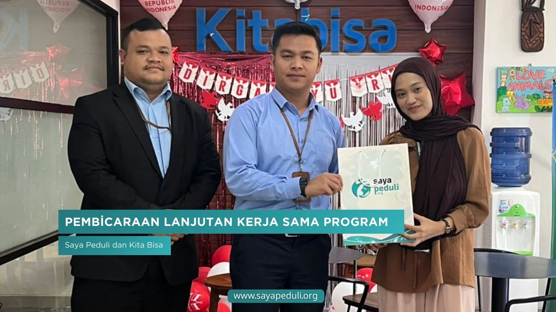 Pembicaraan Lanjutan Kerja Sama Program Saya Peduli dan Kita Bisa