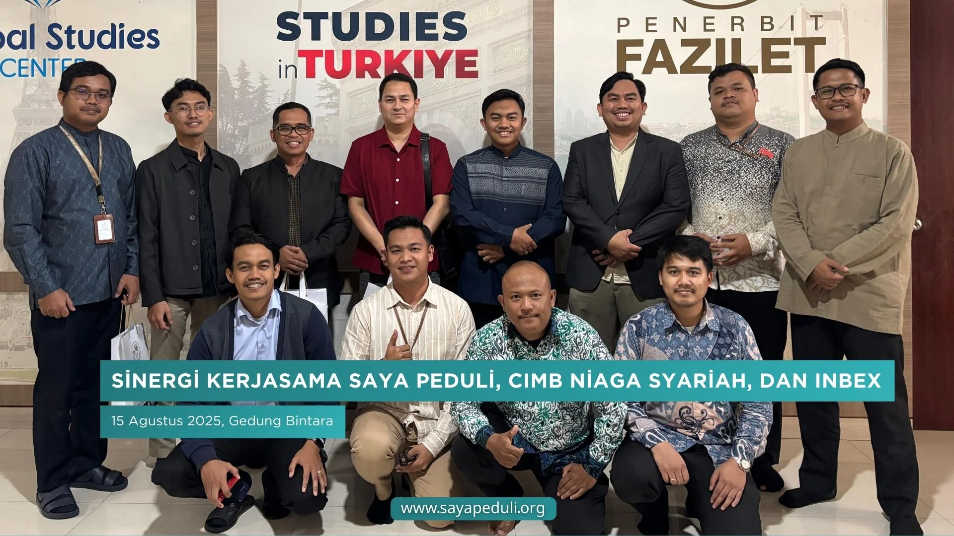 Sinergi Kerjasama Saya Peduli, CIMB Niaga Syariah, dan INBEX