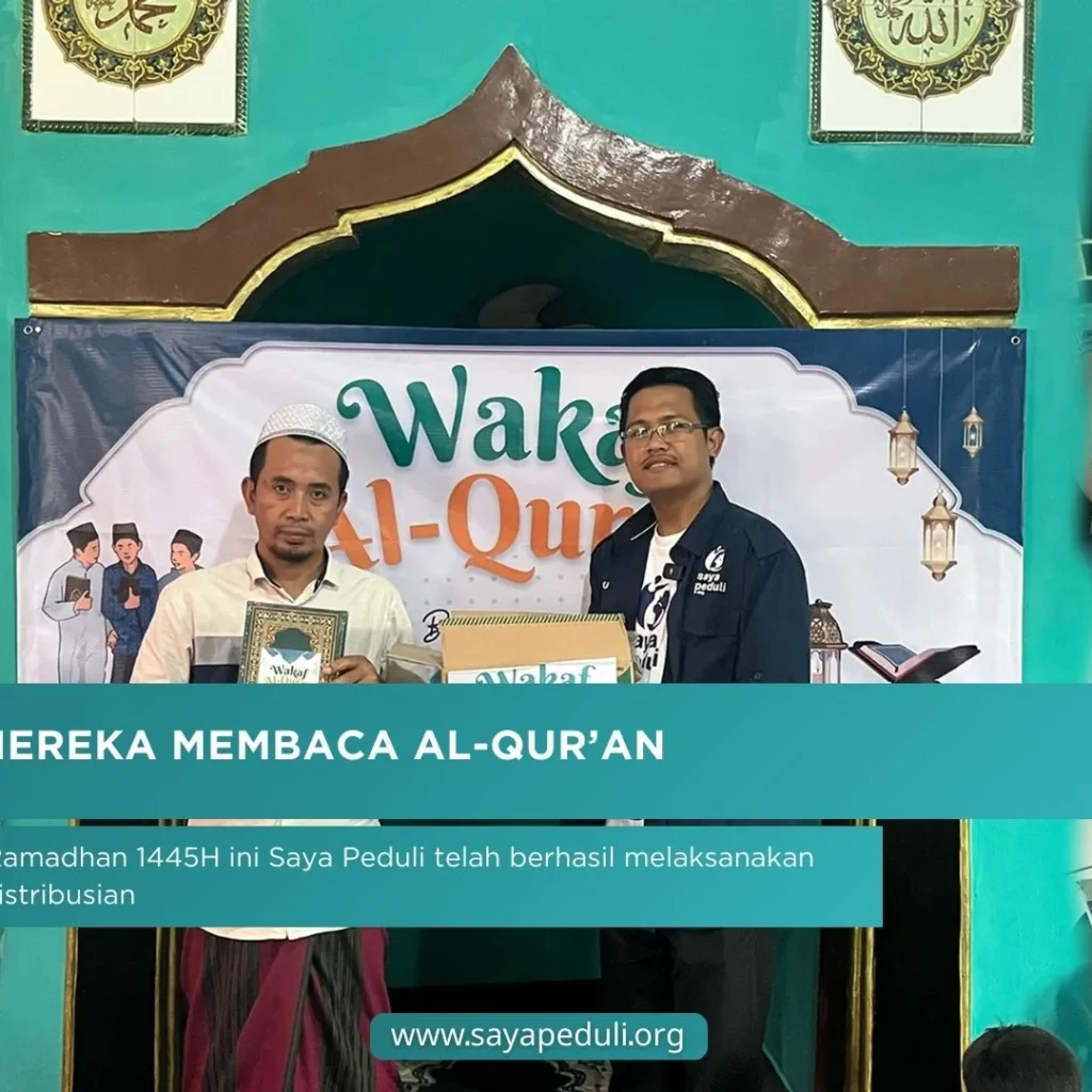 PENDISTRIBUSIAN MUSHAF AL-QUR'AN UNTUK SANTRI TAHFIDZ