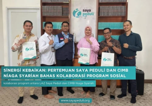 Sinergi Kebaikan: Pertemuan Saya Peduli dan CIMB Niaga Syariah Bahas Kolaborasi Program Sosial dan Ekonomi