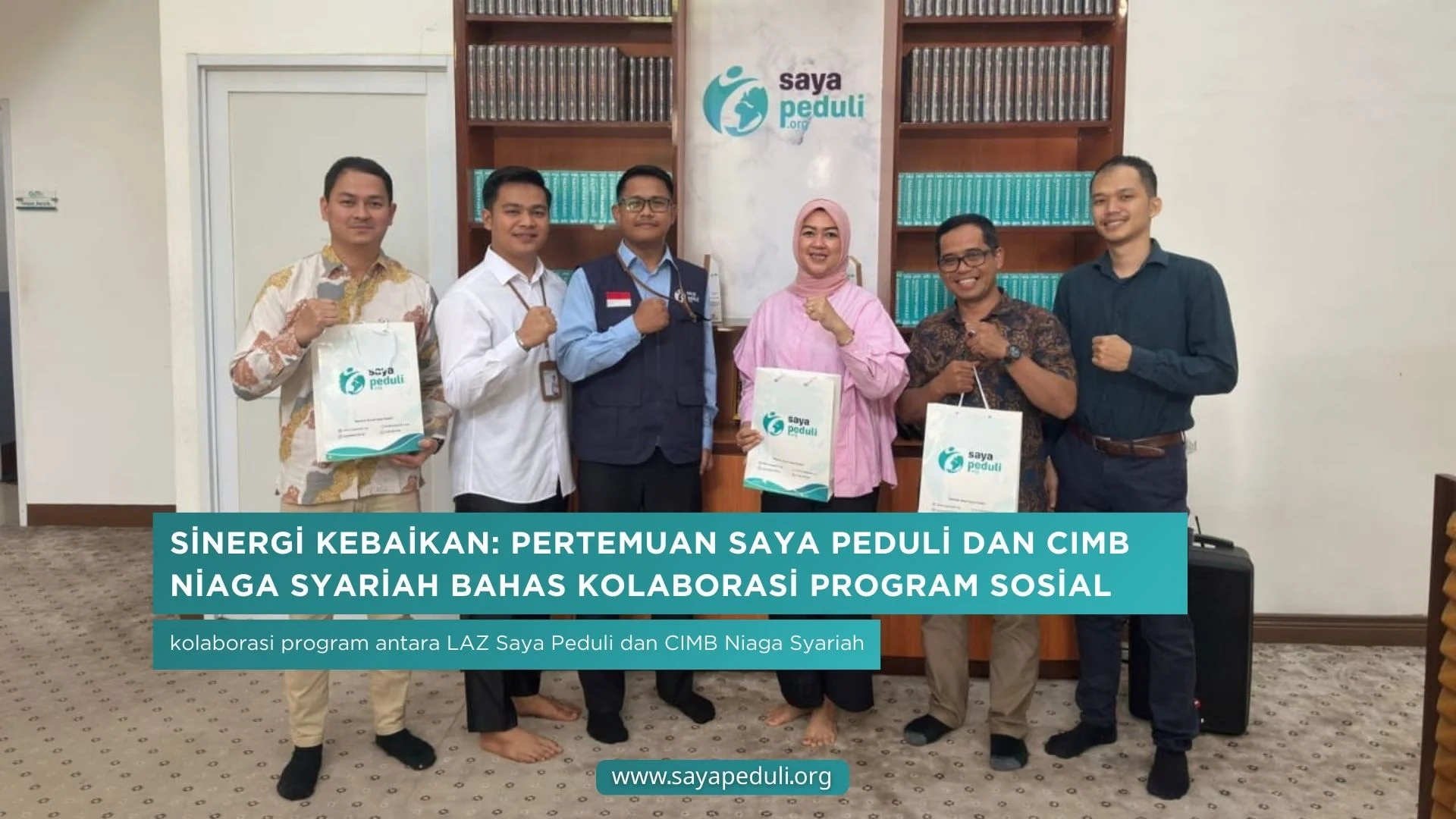 Sinergi Kebaikan: Pertemuan Saya Peduli dan CIMB Niaga Syariah Bahas Kolaborasi Program Sosial dan Ekonomi