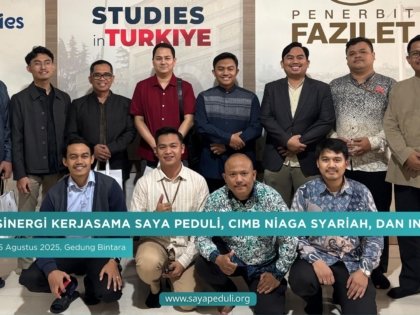 Pada tanggal 15 Agustus 2025, bertempat di Gedung Bintara, Saya Peduli menggelar pertemuan strategis bersama CIMB Niaga Syariah dan INBEX (Indonesia Business Expo)