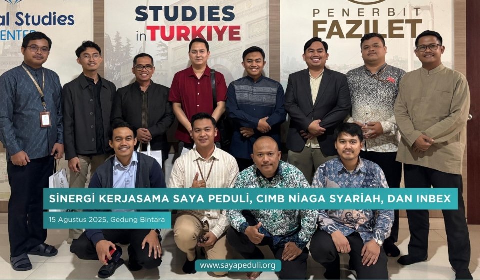 Pada tanggal 15 Agustus 2025, bertempat di Gedung Bintara, Saya Peduli menggelar pertemuan strategis bersama CIMB Niaga Syariah dan INBEX (Indonesia Business Expo)